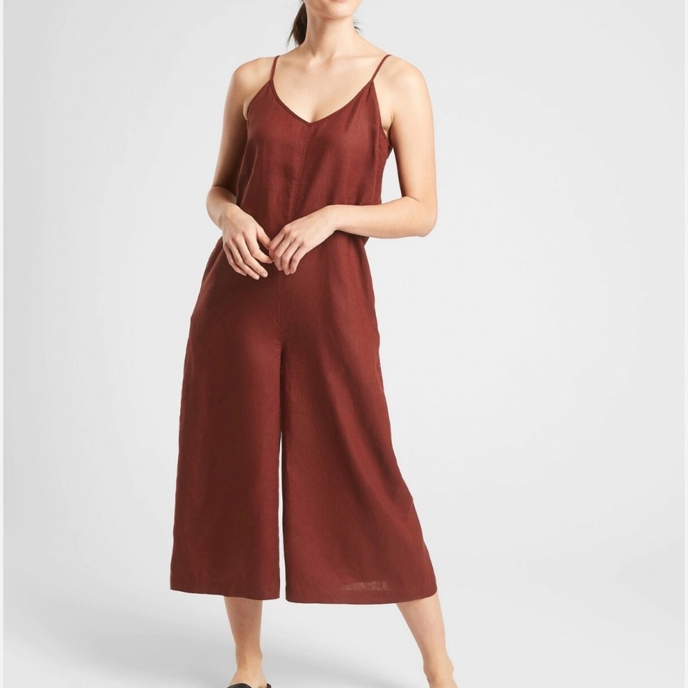 Athleta Sleeveless Jumpsuit in cinnamon